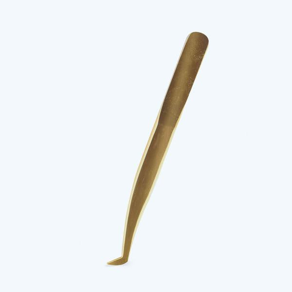 volume tweezer rounded gold